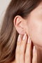Heliophilia Silver Pendientes de plata de ley 925 con refuerzo de rodio
